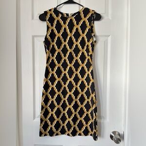 J McLaughlin Lynda Sleeveless Shift Dress Geometric XS